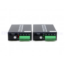 OHZ-4ZK-SC 4路單向開關量光電轉換器 2路單向開關量光端機 紅外線對射繼電器電子圍籬警報器開關量光纖延長器